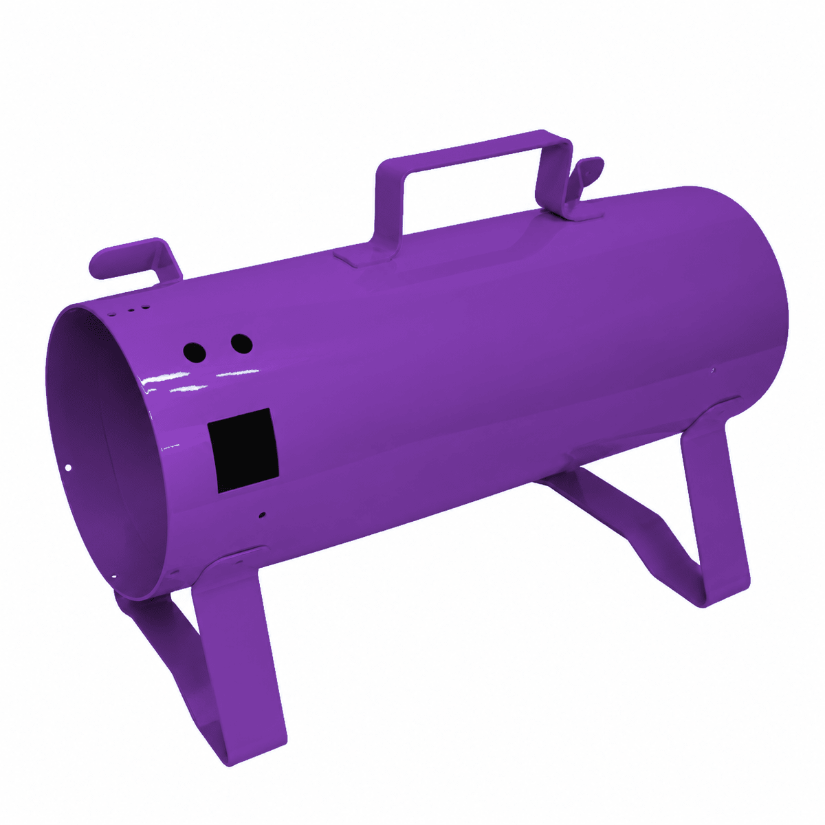 Purple K-9 I and K-9 II standard replacement dryer body with metal housing, handle, and support legs