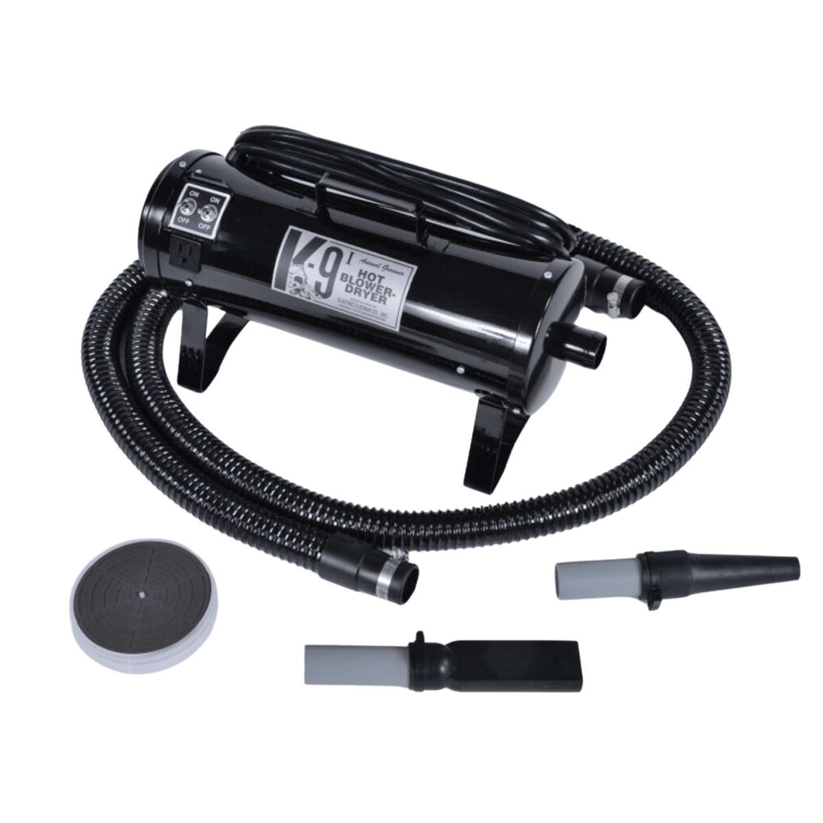 K-9 I Professional Dog Grooming Dryer – Dual Motor Black