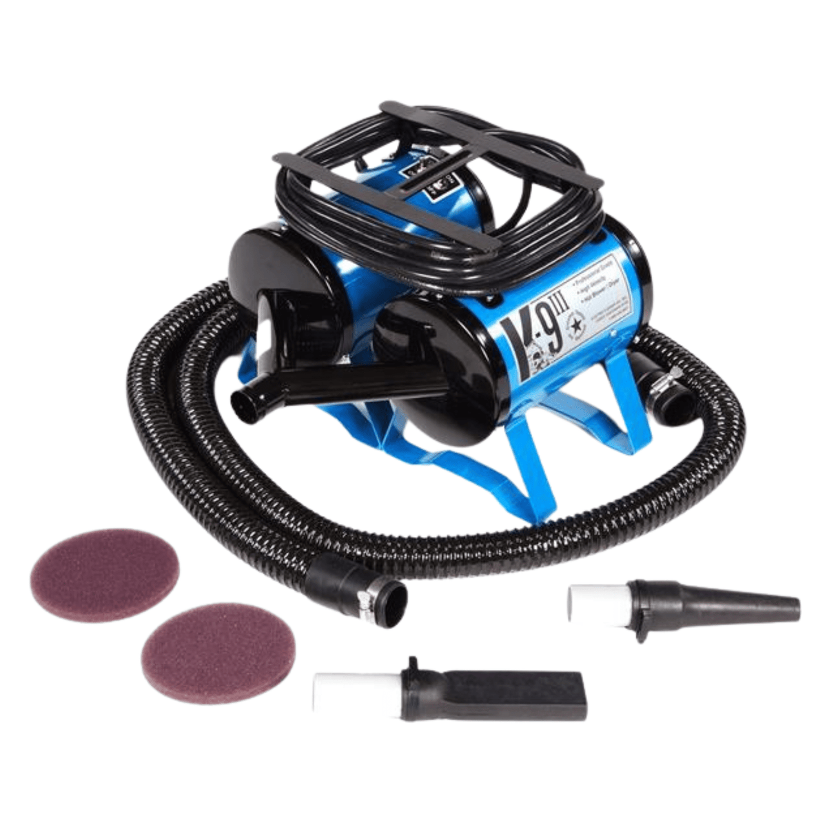 K-9 III variable speed dog grooming dryer dual motor blue
