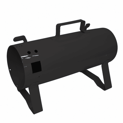 Black K-9 I and K-9 II standard replacement dryer body with metal housing, handle, and support legs