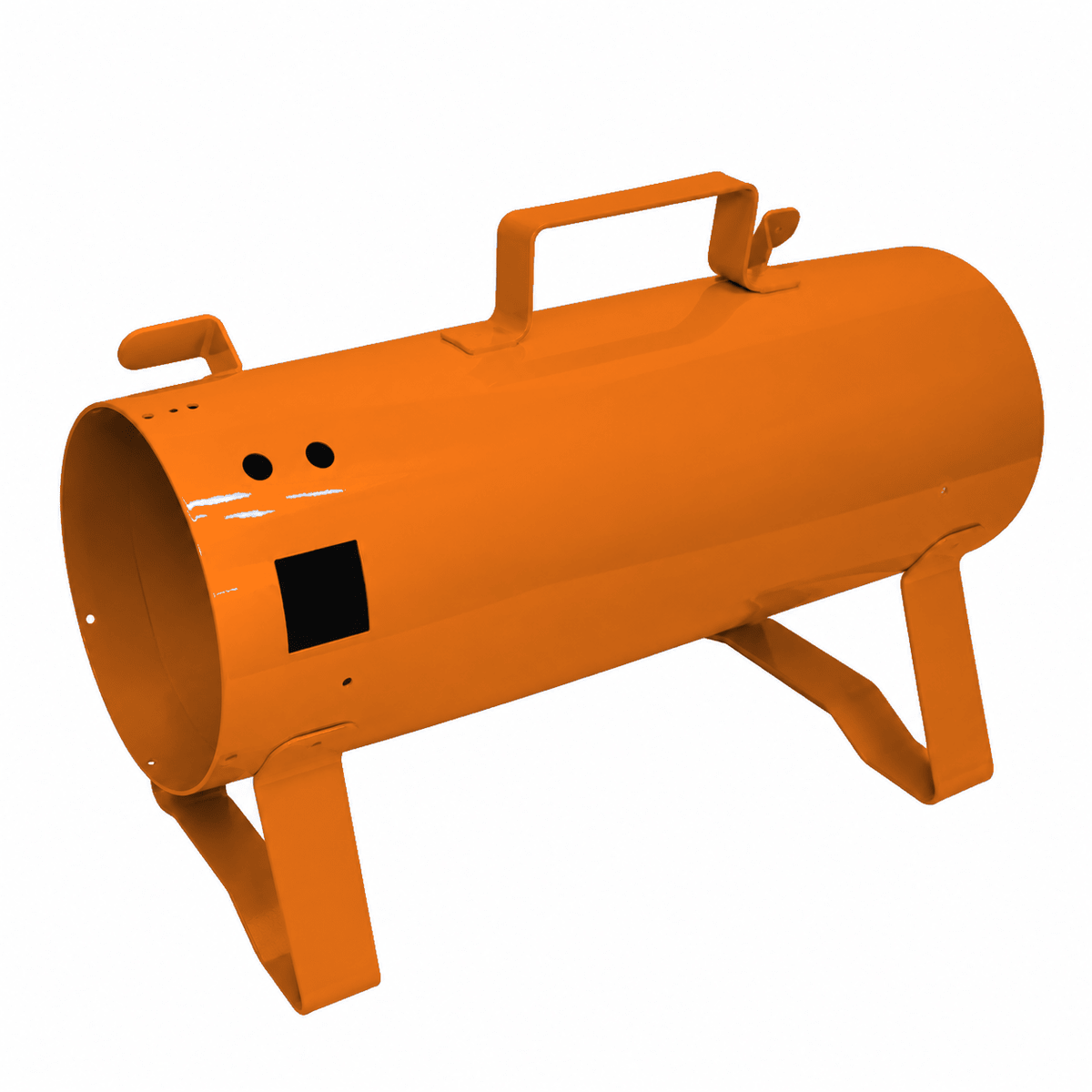 Orange K-9 I and K-9 II standard replacement dryer body with metal housing, handle, and support legs