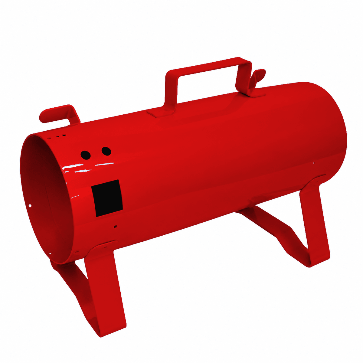 Red K-9 I and K-9 II standard replacement dryer body with metal housing, handle, and support legs