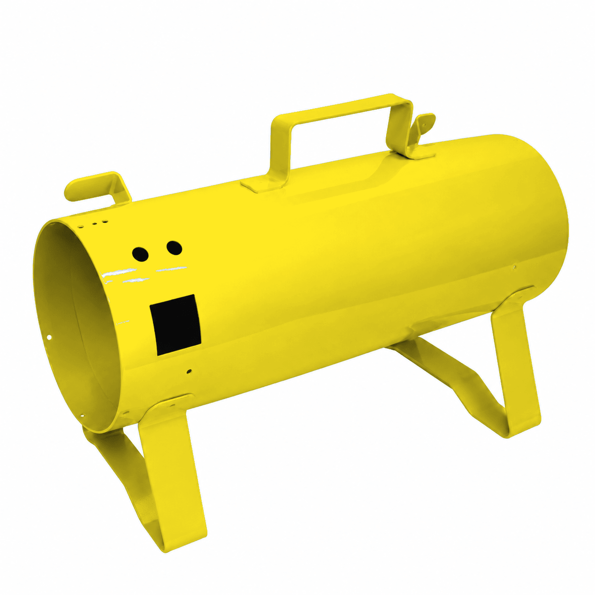 Yellow K-9 I and K-9 II standard replacement dryer body with metal housing, handle, and support legs