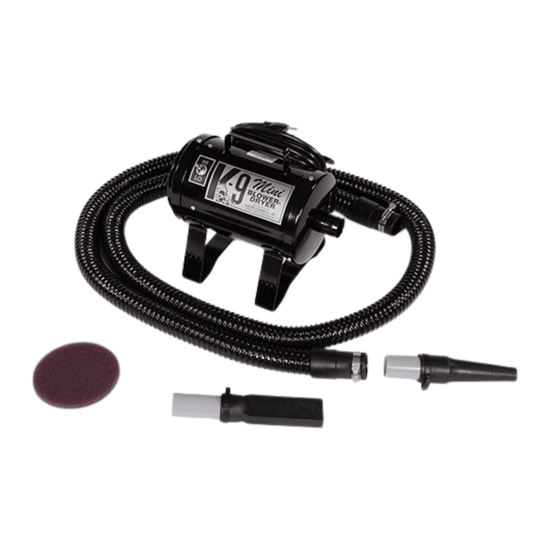 Mini K - 9 High Velocity Dog Grooming Dryer – Portable 2 - Speed Professional